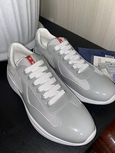 комбинация: Мужские кроссовки, 41, 42, 43, Prada, Новый, цвет - Серый — 1