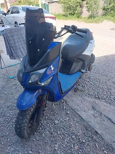 боковые зеркала для скутера: Скутер 50–125 см³ (по фото — класс 50 кубов), с высокой ветровой — 1