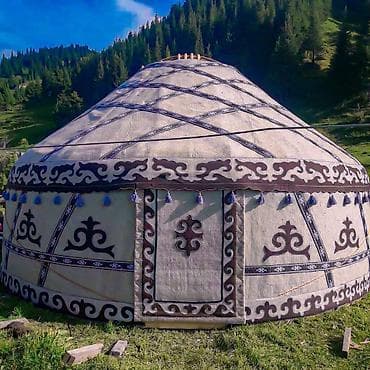 бибикар бишкек: Аренда юрты, Каркас Деревянный, 85 баш, Стол — 6