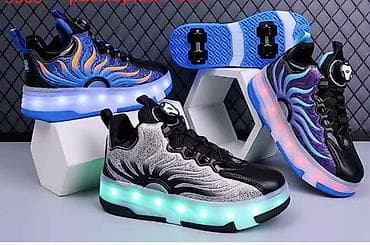 nike react: Кроссовки-ролики с подсветкой - 2-в-1: обычная обувь и ролики. В — 1