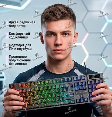 usb c: Клавиатура, Мембранная, Проводное подключение, Размер: 100% — 7