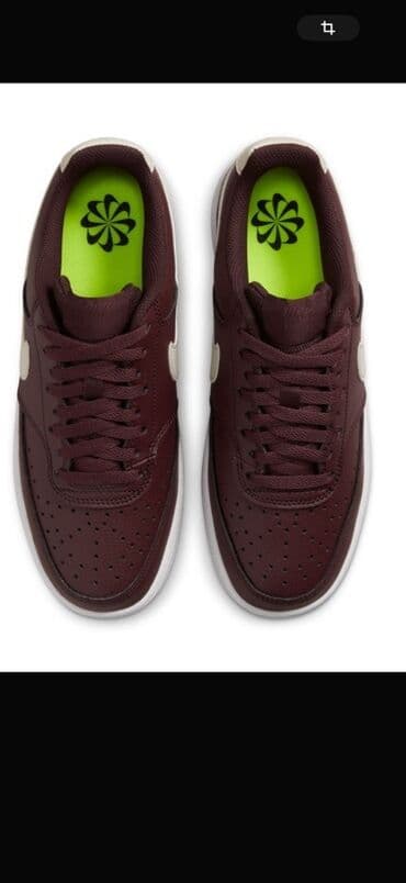 свадебные платья в бишкеке цены на прокат: Кроссовки Nike Court Vision Low Next Nature - Цвет: бордовый верх — 1