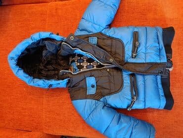 пиджак на мальчика: Теплая зимняя куртка на мальчика 6-7 лет, б/у — 1