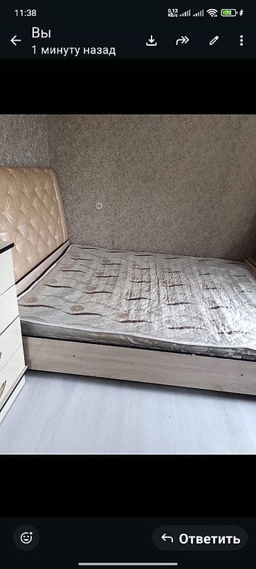 расклад: Двуспальная кровать с подъемным механизмом и большим коробом для — 5