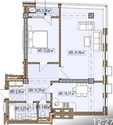 2026: 2 комнаты, 87 м², Элитка, 7 этаж, Готовая ПСО (под самоотделку) — 7