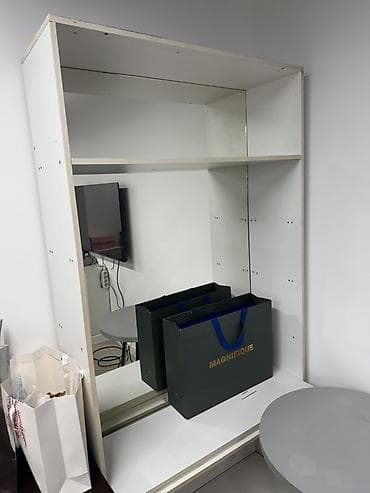 Детская мебель: Офисный стеллаж, Б/у, ЛДСП, Самовывоз, цвет - Белый — 4