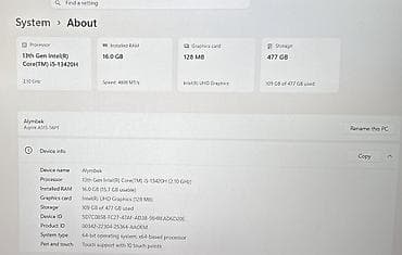 Acer Aspire 5 (2024 года) Модель: Acer Aspire 5 A515-58PT (сенсорный) — 2