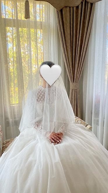 Айымдардын бут кийими: Свадебное платье А-силуэта с длинными рукавами. - Цвет: классический — 2