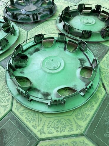 диски на матиз ош: Колпаки R 14, Б/у, Комплект — 3