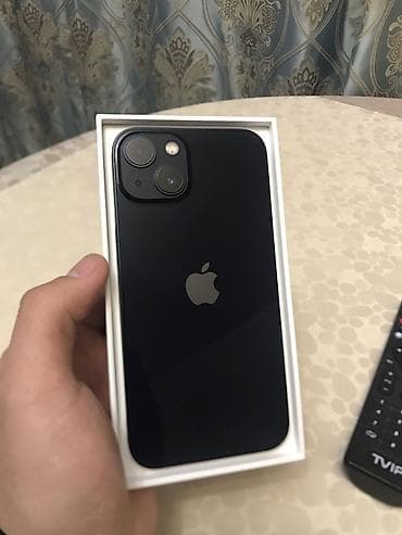 icloud iphone: IPhone 13, Б/у, 128 ГБ, Черный, Коробка — 1