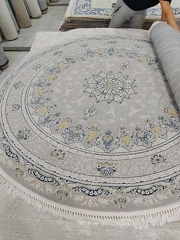 Круглый ковёр с классическим восточным орнаментом - Форма: круглая, с — 1