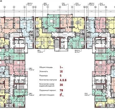 58: 2 комнаты, 58 м², Асанбай мкр Элитка, 12 этаж, ПСО (под самоотделку) — 3