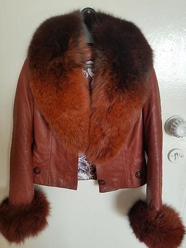 куртка мех: Кожаная куртка размер 40-42,,мех натуральный снимается,цвет — 1