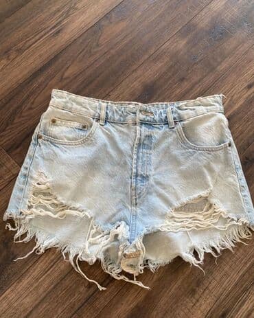 джинсы на девочку: Джинсы, Прямые, Высокая талия, С бахромой — 8