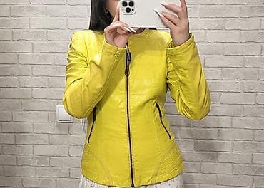 дермантиновую куртку: Кожаная куртка, Классическая модель, Кожзам, S — 2