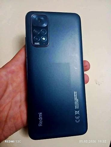 Redmi, Redmi Note 11, Б/у, 128 ГБ, цвет - Синий, 2 SIM