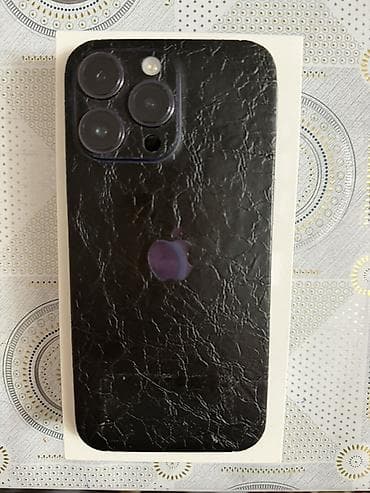 apple на запчасти: IPhone 14 Pro Max, Б/у, 128 ГБ, Deep Purple, Коробка, 85 % — 2