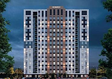 Квартиры: 1 комната, 48 м², Пишпек Элитка, 9 этаж, ПСО (под самоотделку) — 3