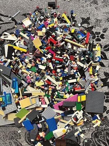 стро: Большой микс деталей LEGO (сыпучий лот) - Разнородные кубики и — 3
