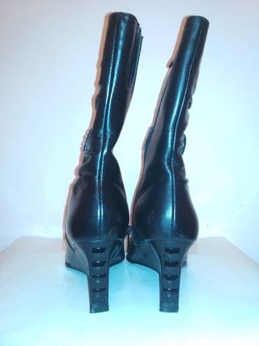 купить сапоги женские зимние кожаные италия: 38-39р., жен., деми сапоги из натуральной кожи, совершенно НОВЫЕ — 4