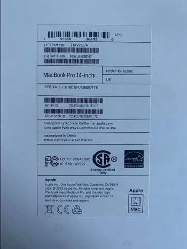 dell ноутбуки: Ноутбук, Apple, 36 ГБ ОЗУ, Apple M3 Pro, 14 ", Б/у, Для работы, учебы, память SSD — 4