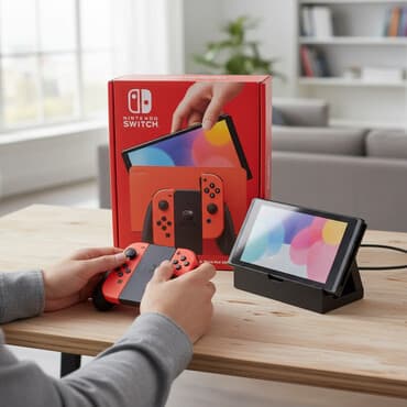 Nintendo Switch OLED Model — Mario Red Edition. - Специальная красная