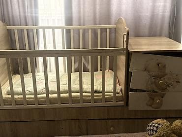 gravity falls: Детская кроватка с комодом-пеленатором и выдвижными ящиками — 1
