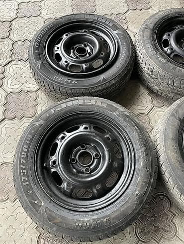 оригинальные диски volkswagen golf 4: Железные Диски R 14 Volkswagen, Комплект, отверстий - 4, Б/у — 4