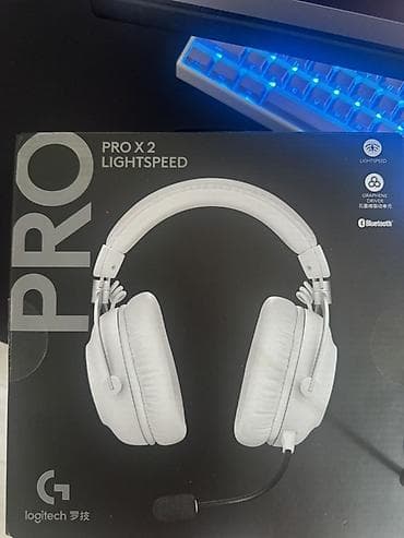 Беспроводные гарнитуры, Logitech, Б/у, цвет - Белый at lalafo.kg Беспроводные гарнитуры, Logitech, Б/у, цвет - Белый
