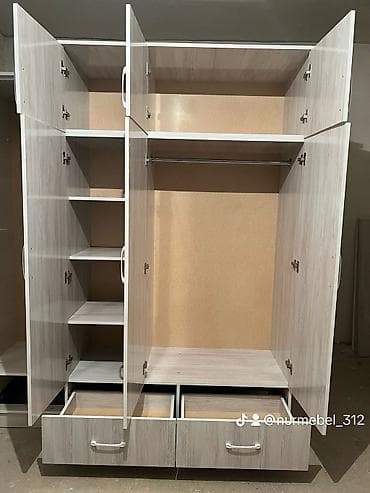 Шкафы: Шкаф для одежды, Новый, Прямой, ЛДСП — 3