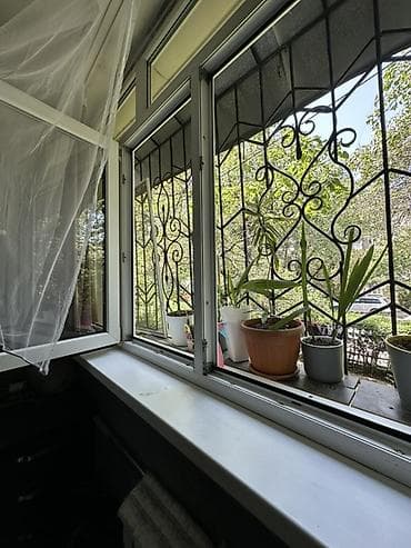 osh flat: 3 комнаты, 57 м², 6 мкр 104 серия, 1 этаж, Евроремонт — 7