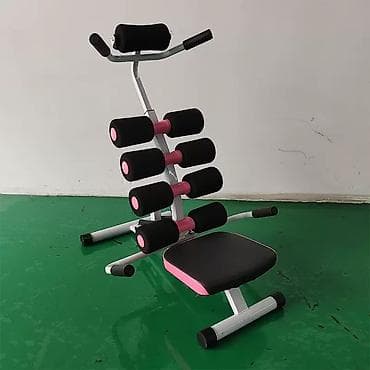 Спорт и отдых: Домашний тренажёр для пресса и спины с мультироликами Грузоподьемность — 8