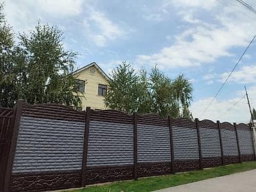 Железобетонные декоративные заборы и комплектующие - Секции из