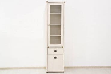 книжный шкаф для дома: Шкаф витрина 2Д (Magellan 1V1D1S), коллекции Магеллан, Сосна Винтаж — 3