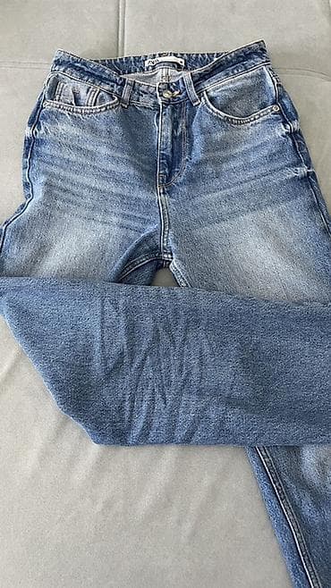 super power: 1/2 фотоДжинсы женские, классический деним - Посадка: высокая - Крой — 1