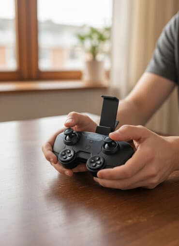 ручной стабилизатор для телефона: Складной квадрокоптер с камерой и защитой винтов - Компактный — 1