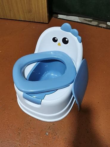 детский дорожный горшок: Детский горшок со спинкой и крышкой, в виде забавного персонажа — 1