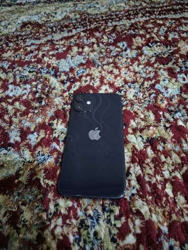 адрес ош город: IPhone 12 mini, Б/у, 128 ГБ, Черный, Защитное стекло, Чехол, 78 %