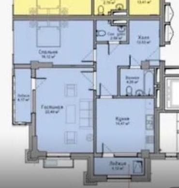 2х: 2 комнаты, 75 м², Элитка, 3 этаж, Готовая ПСО (под самоотделку) — 2