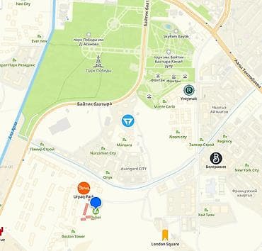 кыргызстан снять квартиру: 2 комнаты, 59 м², Элитка, 5 этаж, Готовая ПСО (под самоотделку) — 3