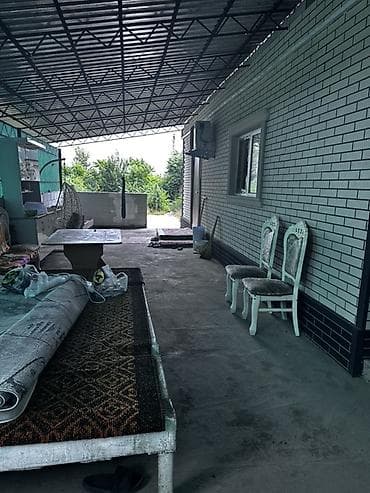 в посёлке манас: Продается частный дом с большим навесом и двором.поселке Манас участок — 1