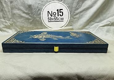 установка бильярд: Нарды новые. Лазерная гравировка №15- 50х55см. Покрытие - нитролак — 5