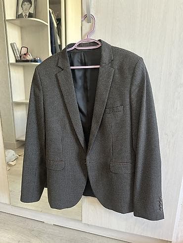 Шорталар: Мужской пиджак P&M menswear, Made in Turkey - Принт: мелкая — 1