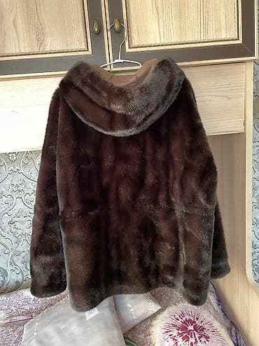 эко шубы бишкек: Шуба, Короткая модель, С капюшоном, L — 4