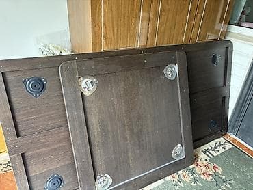 раскладной стол для зала: Стол трансформер Для зала, Раскладной стол, Длина, см: 1м 2м см, цвет - Коричневый — 1