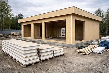 сип панелей: СИП‑панели (SIP) из ОСБ и пенополистирола СИП панельдер Сатылат жана — 10