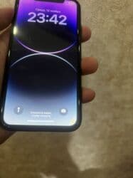 iphone бишкек цена: IPhone 11, Колдонулган, 64 ГБ, Black Titanium, Коргоочу айнек, Каптама, 76 % — 6