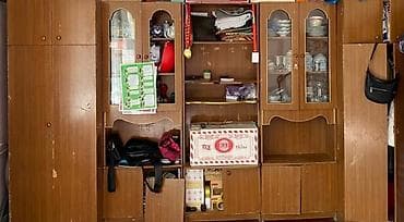 шыкав: Стенка-шкаф, Тип стенки-шкафа: Советская, Для зала, Б/у, Особенности: Для хранения посуды — 1