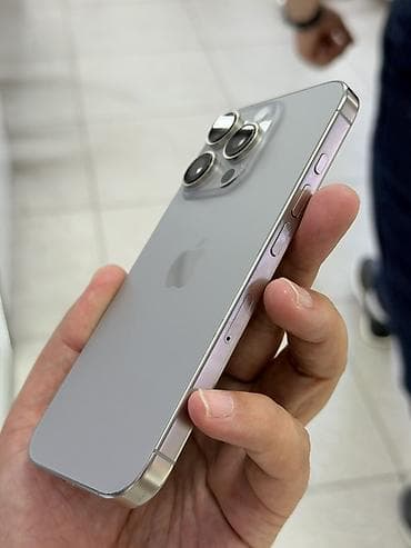 ipone 16: IPhone 16 Pro, Б/у, 1 ТБ, Natural Titanium, Защитное стекло, Чехол, 91 % — 4