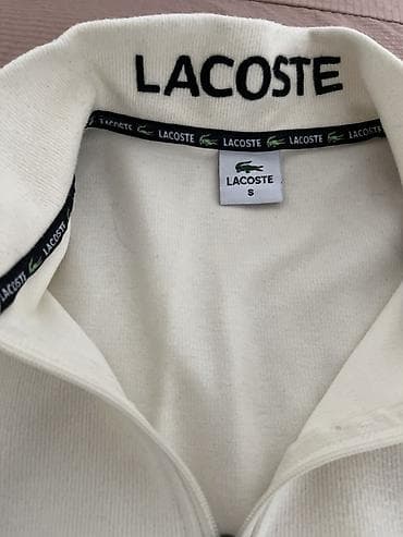 куплю бу одежды: Мужская толстовка, S, Lacoste, Новый, цвет - Белый, Платная доставка — 2